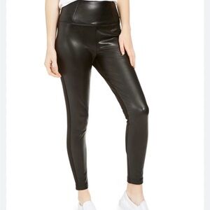 Tinseltown Black Faux Leather Leggings - M